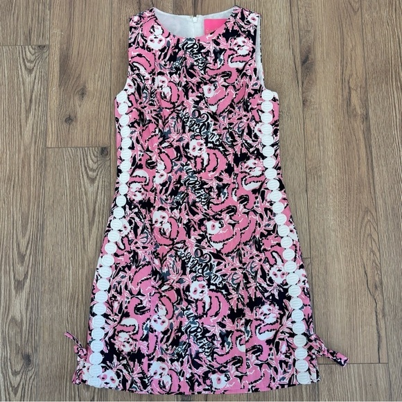 Lilly Pulitzer Panda Print Mila Shift Dress Women's Size 00 EUC - Picture 1 of 4